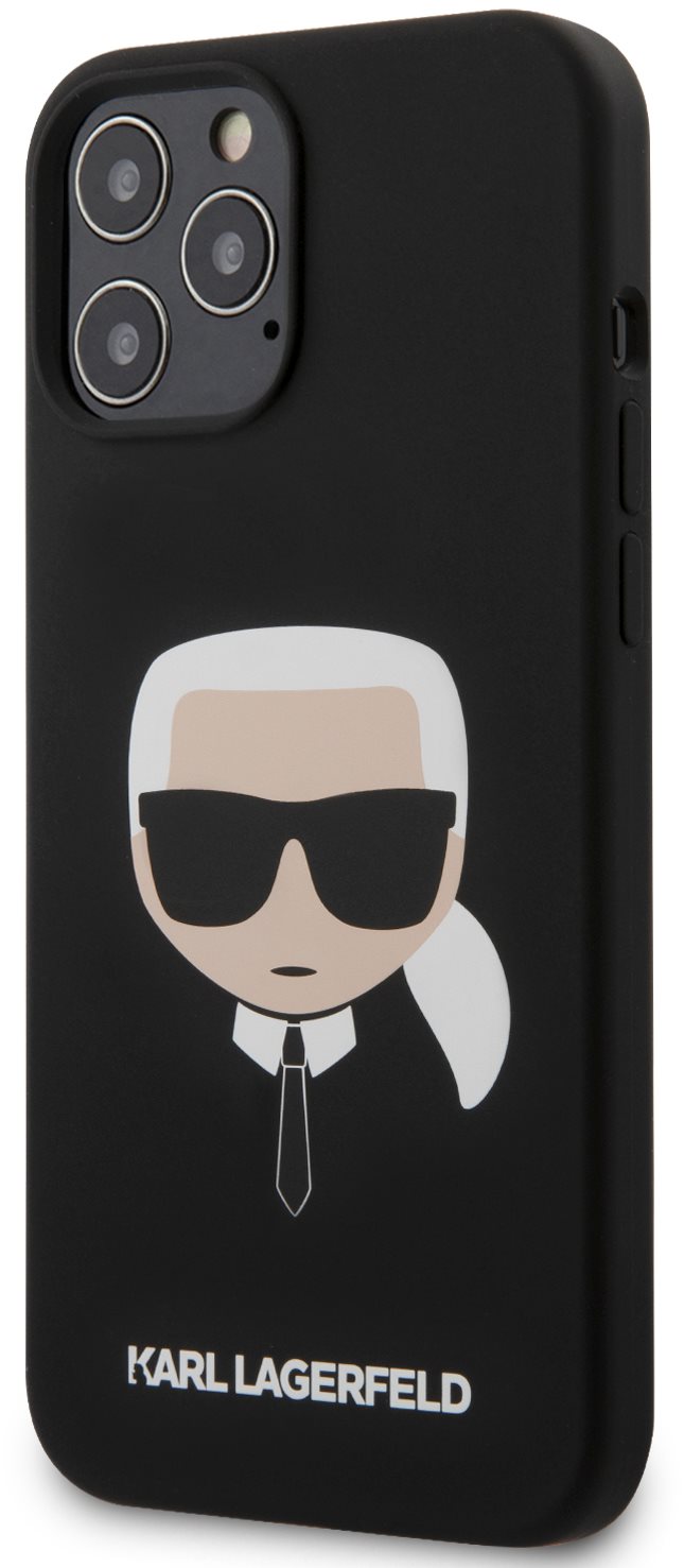 Karl Lagerfeld Head Apple iPhone 12 Pro Max fekete tok