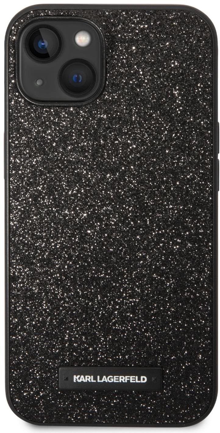Karl Lagerfeld Glitter Plague iPhone 14 Plus hátlap tok - fekete