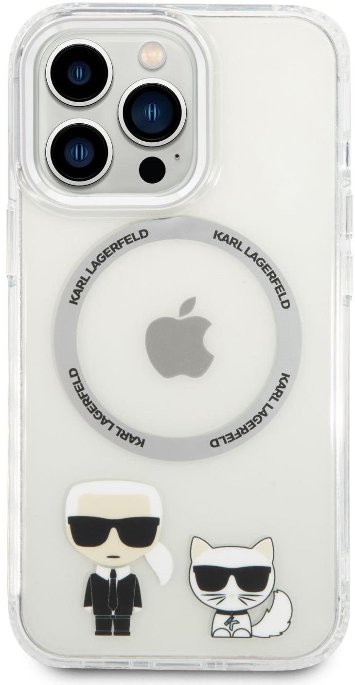 Karl Lagerfeld MagSafe kompatibilis Karl and Choupette iPhone 14 Pro Max tok - átlátszó