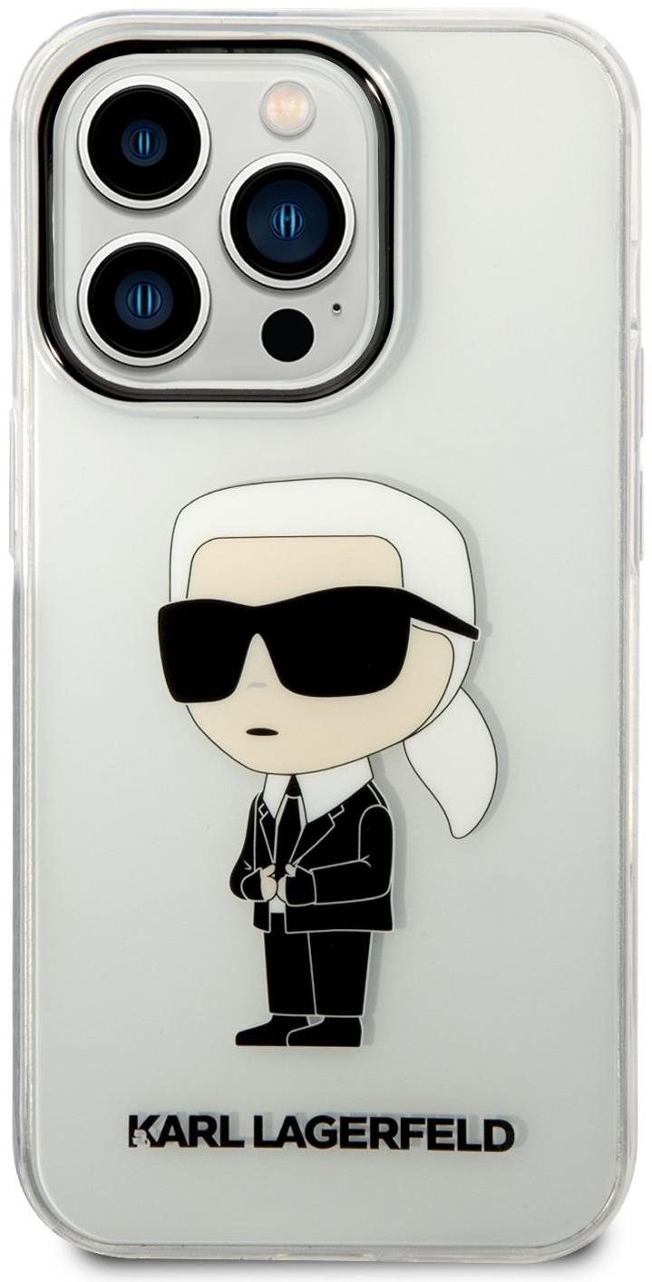 Karl Lagerfeld IML Ikonik NFT iPhone 14 Pro átlátszó hátlap tok