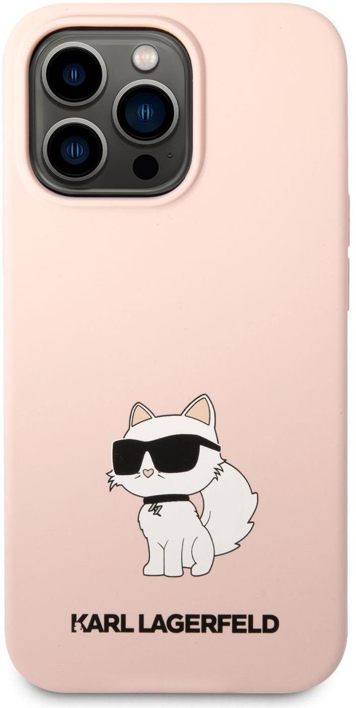 Karl Lagerfeld Liquid Silicone Choupette NFT iPhone 13 Pro Max rózsaszín hátlap tok