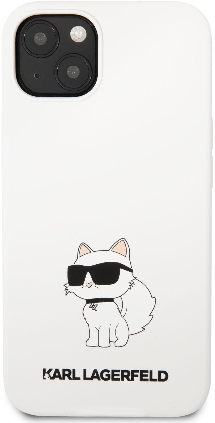 Karl Lagerfeld Liquid Silicone Choupette NFT iPhone 13 fehér hátlap tok