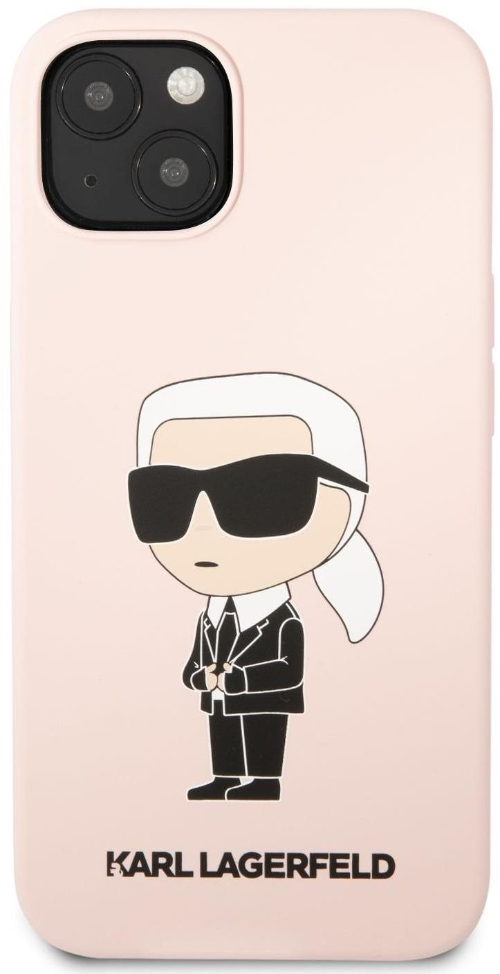Karl Lagerfeld Liquid Silicone Ikonik NFT iPhone 13 rózsaszín hátlap tok