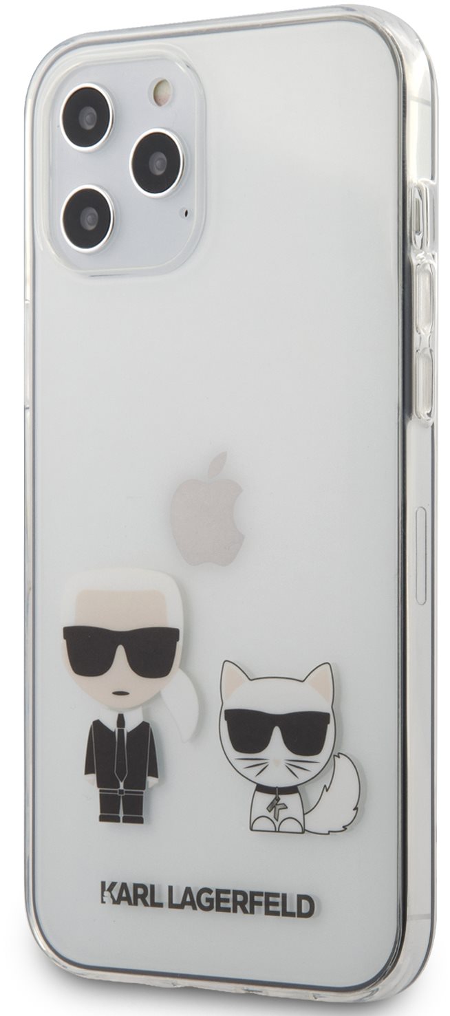 Karl Lagerfeld PC/TPU Karl&Choupette Apple iPhone 12 Pro Max átlátszó tok