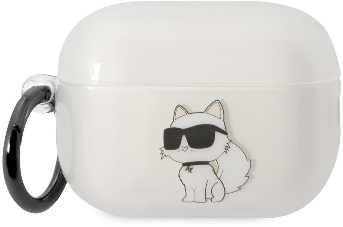Karl Lagerfeld 3D Logo NFT Choupette TPU tok Airpods Pro 2 White készülékhez