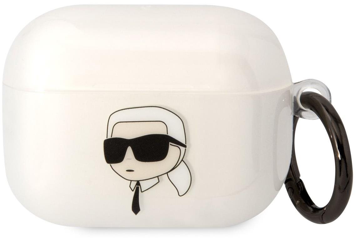 Karl Lagerfeld 3D Logo NFT Karl Head TPU Airpods Pro fehér tok