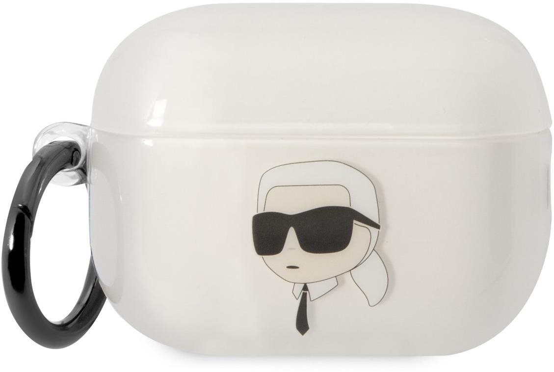 Karl Lagerfeld 3D Logo NFT Karl Head TPU tok Airpods Pro 2 White készülékhez