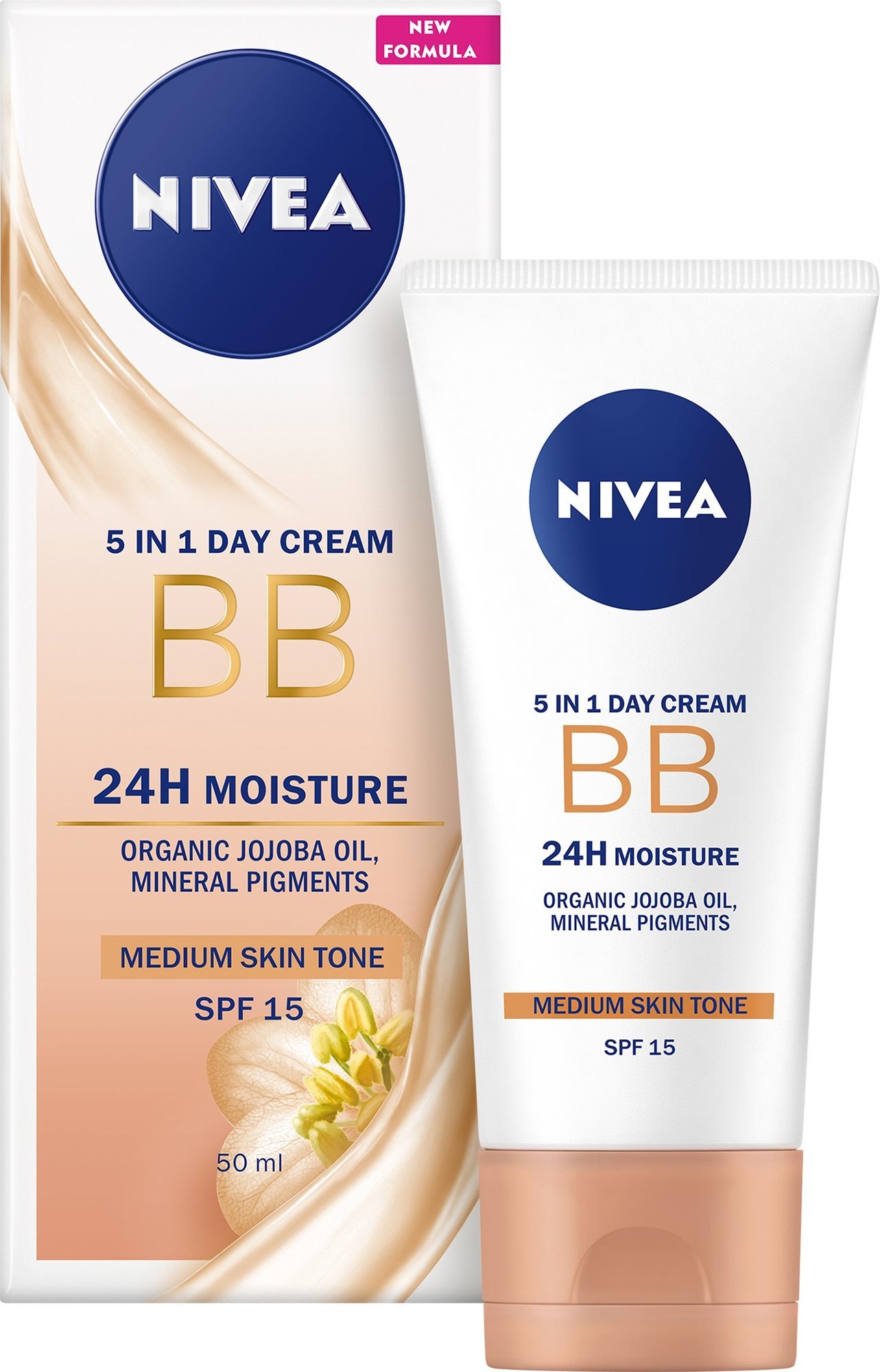 NIVEA Essentials BB Cream 5 az 1-ben Dark 50 ml
