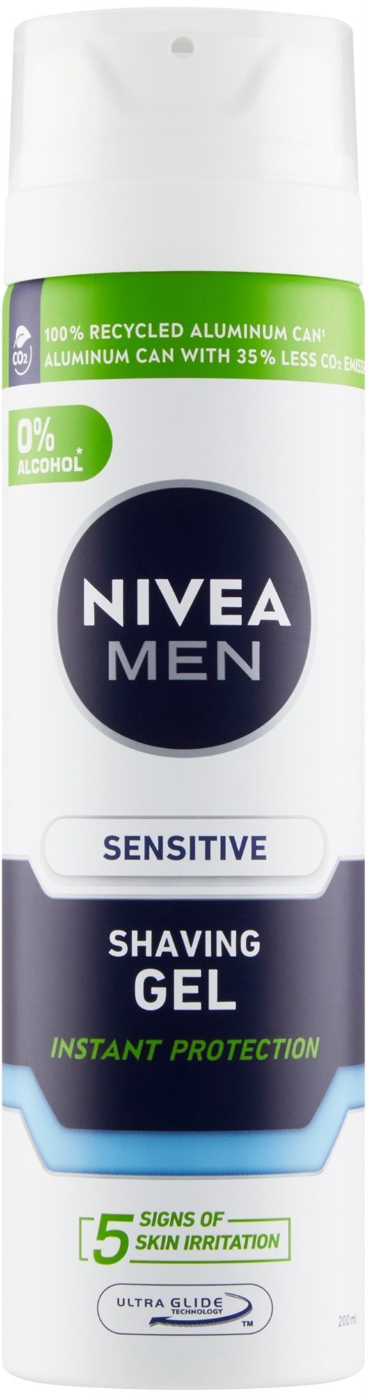NIVEA MEN Sensitive Borotvagél Érzékeny Bőrre, 200 ml