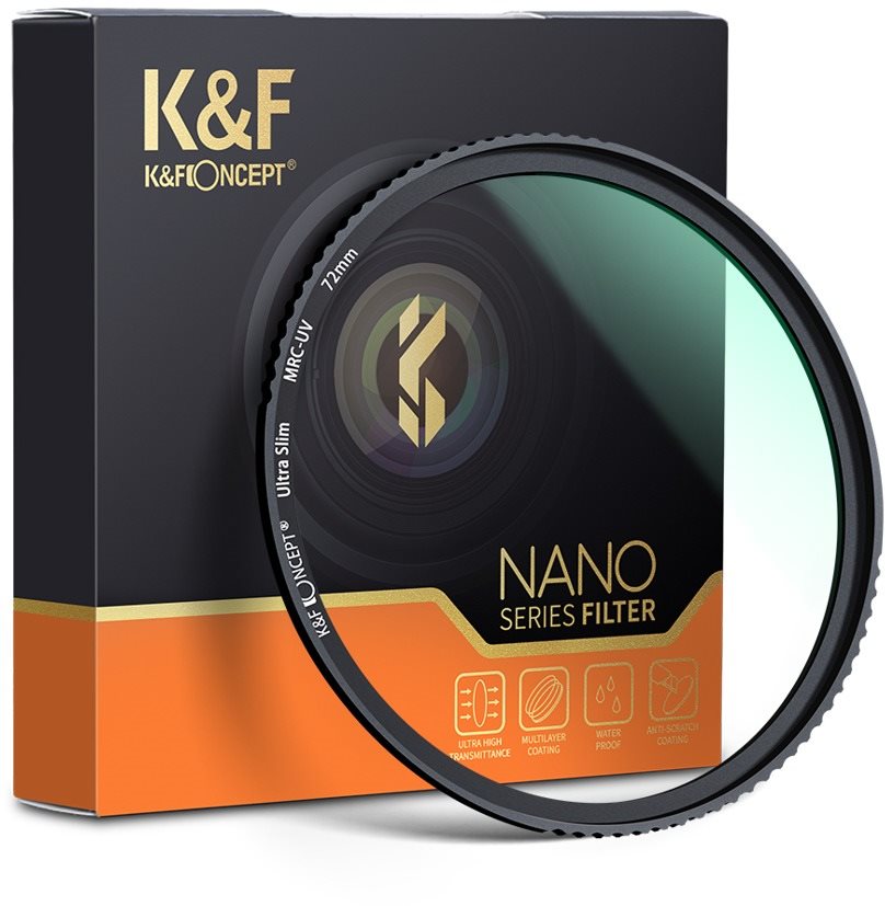K&F Concept Ultra Slim MC UV Szűrő Nano - 55 mm