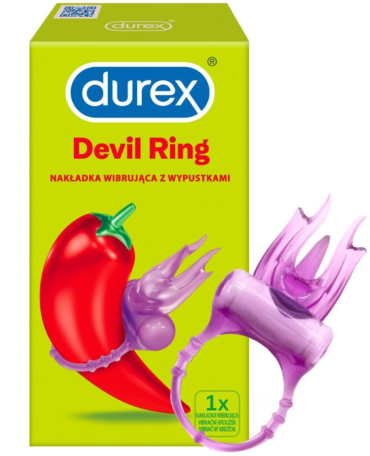 Durex Csiklóizgatós péniszgyűrű Little Devil 1 db