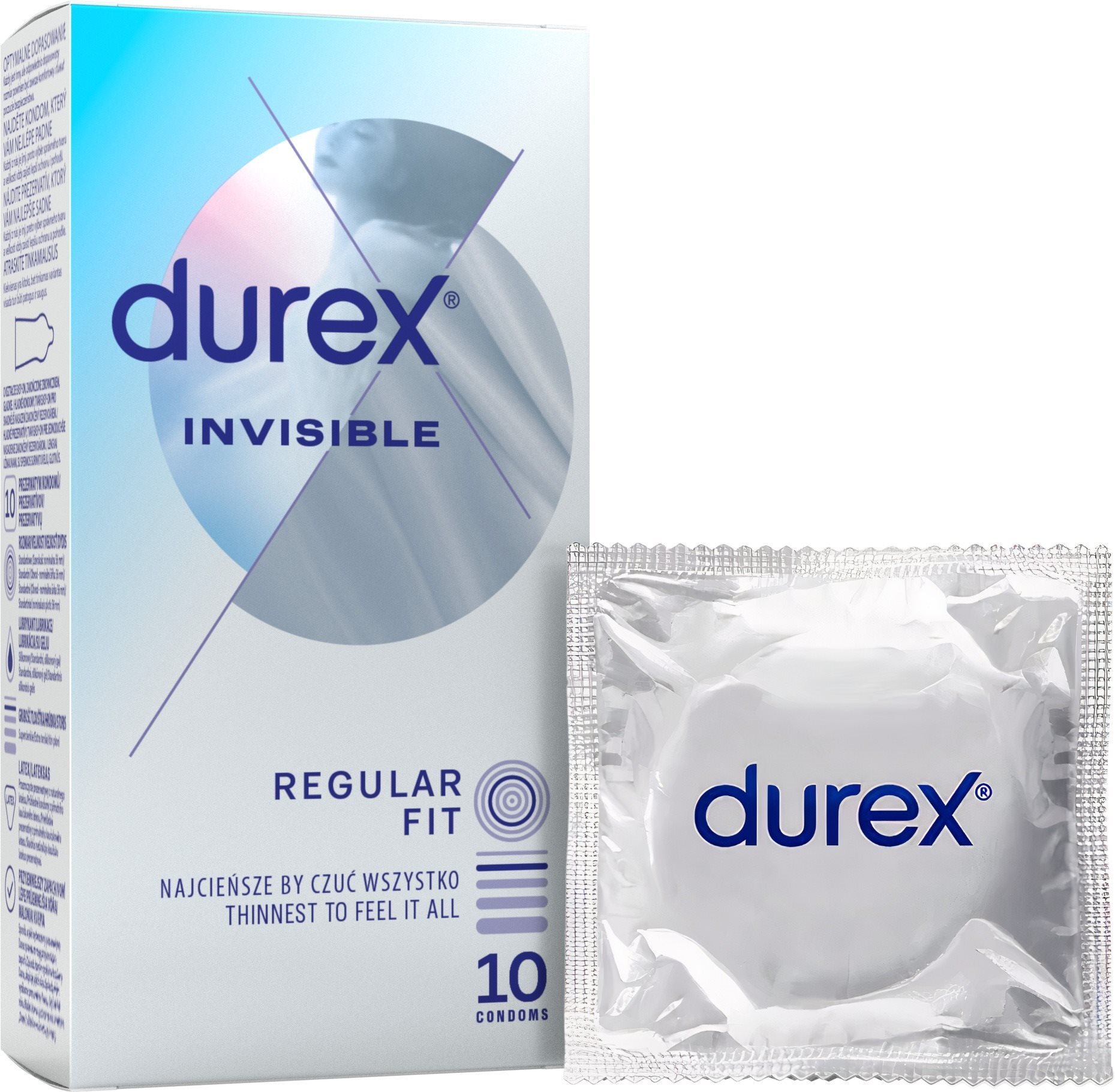 DUREX Invisible Extra Thin Extra Sensitive 10 db