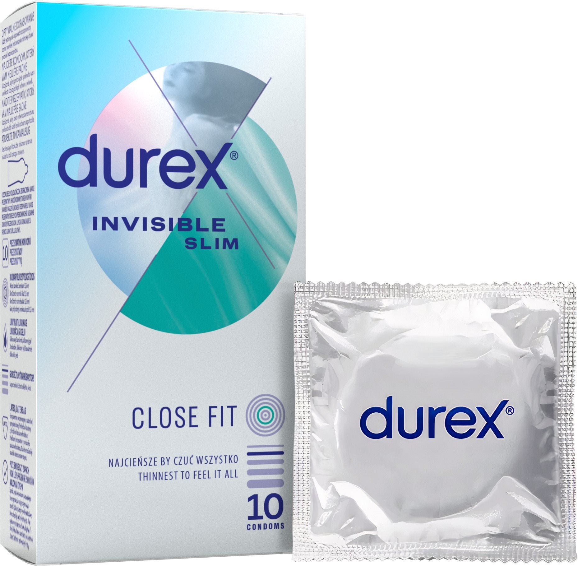 DUREX Invisible Close Fit 10 db