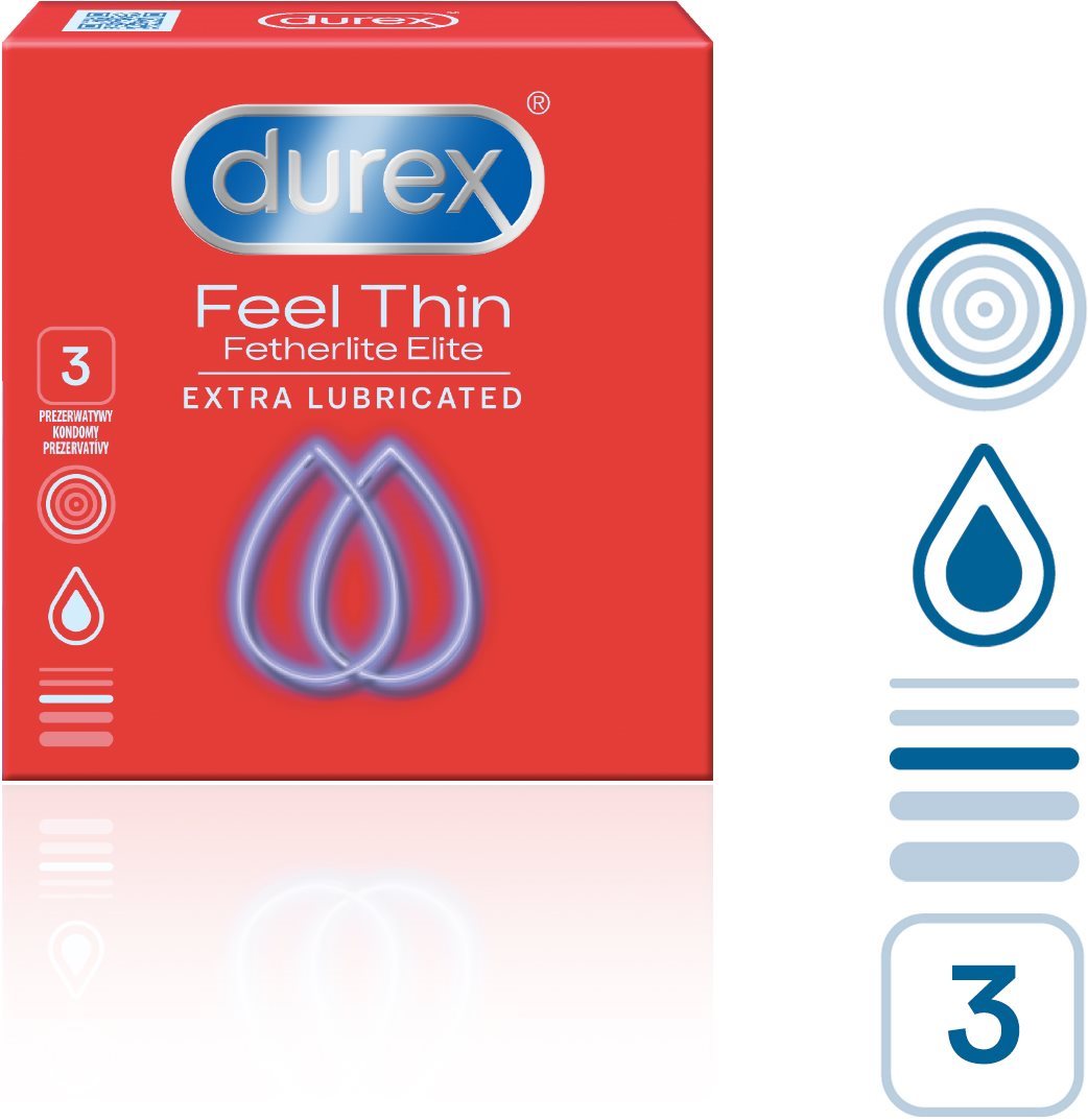 DUREX Feel Thin Extra Lubricated 3 db