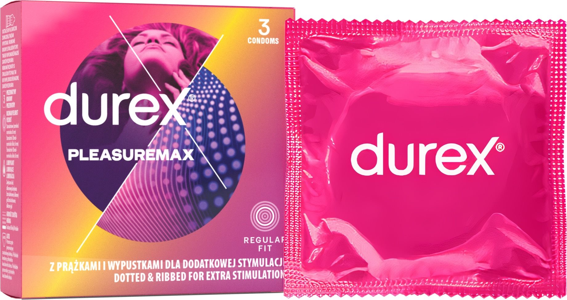 Óvszer DUREX Pleasuremax 3 db