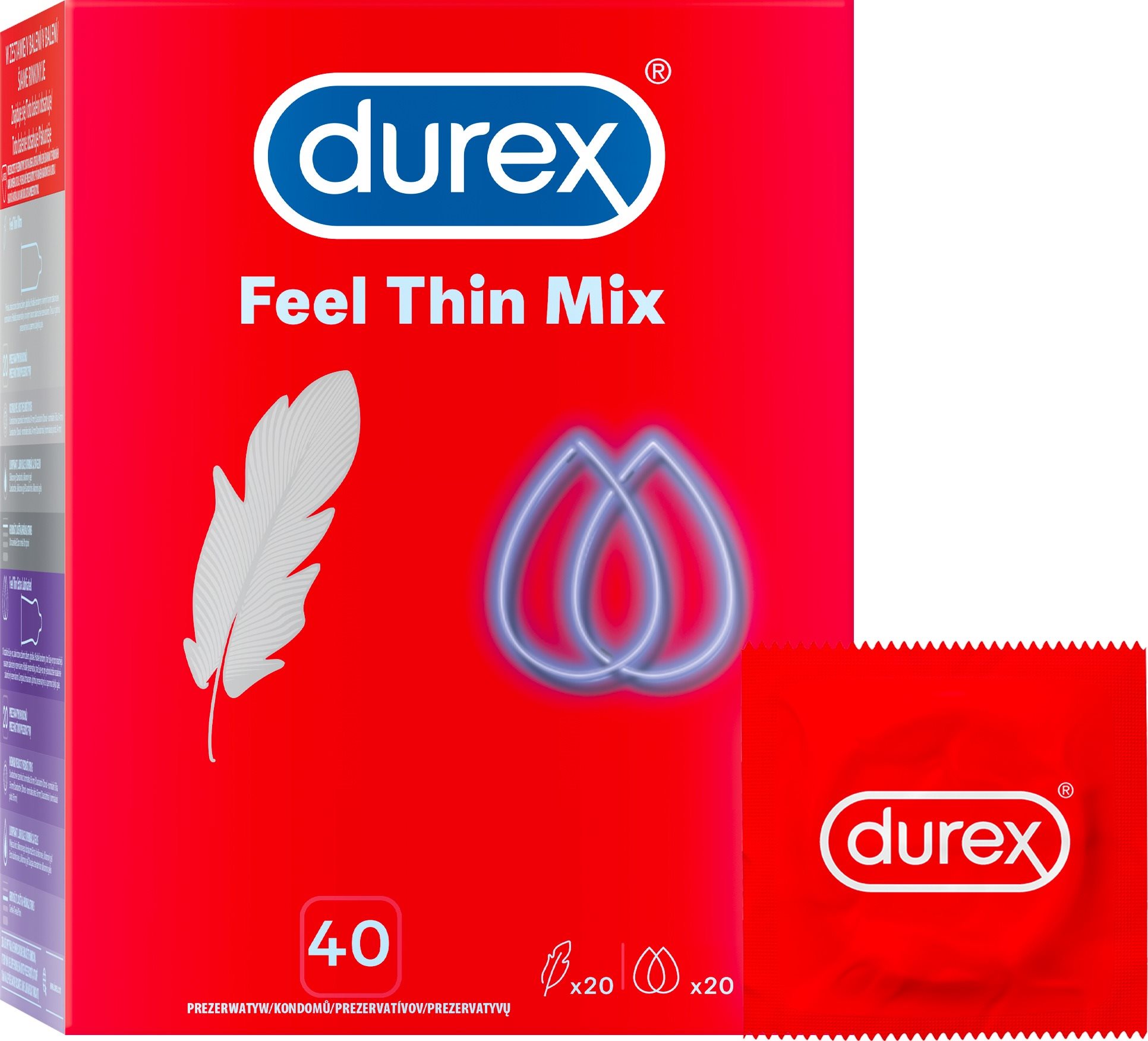 DUREX Feel Thin MIX 40 db