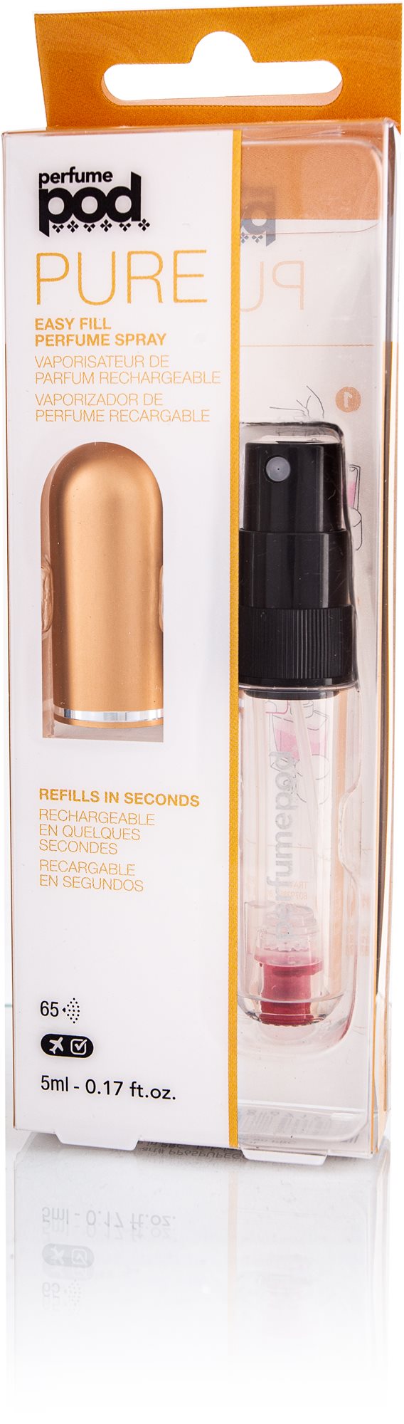 TRAVALO PerfumePod Pure Essential Refill Atomizer Gold 5 ml