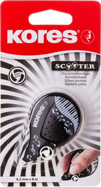 KORES SCOOTER BLACK WHITE 8 m x 4,2 mm