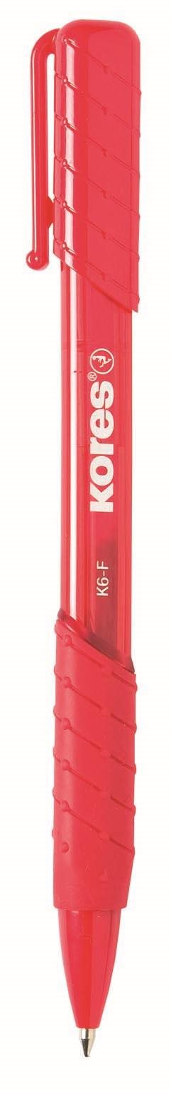 KORES K6 Pen, F - 0,7 mm, piros