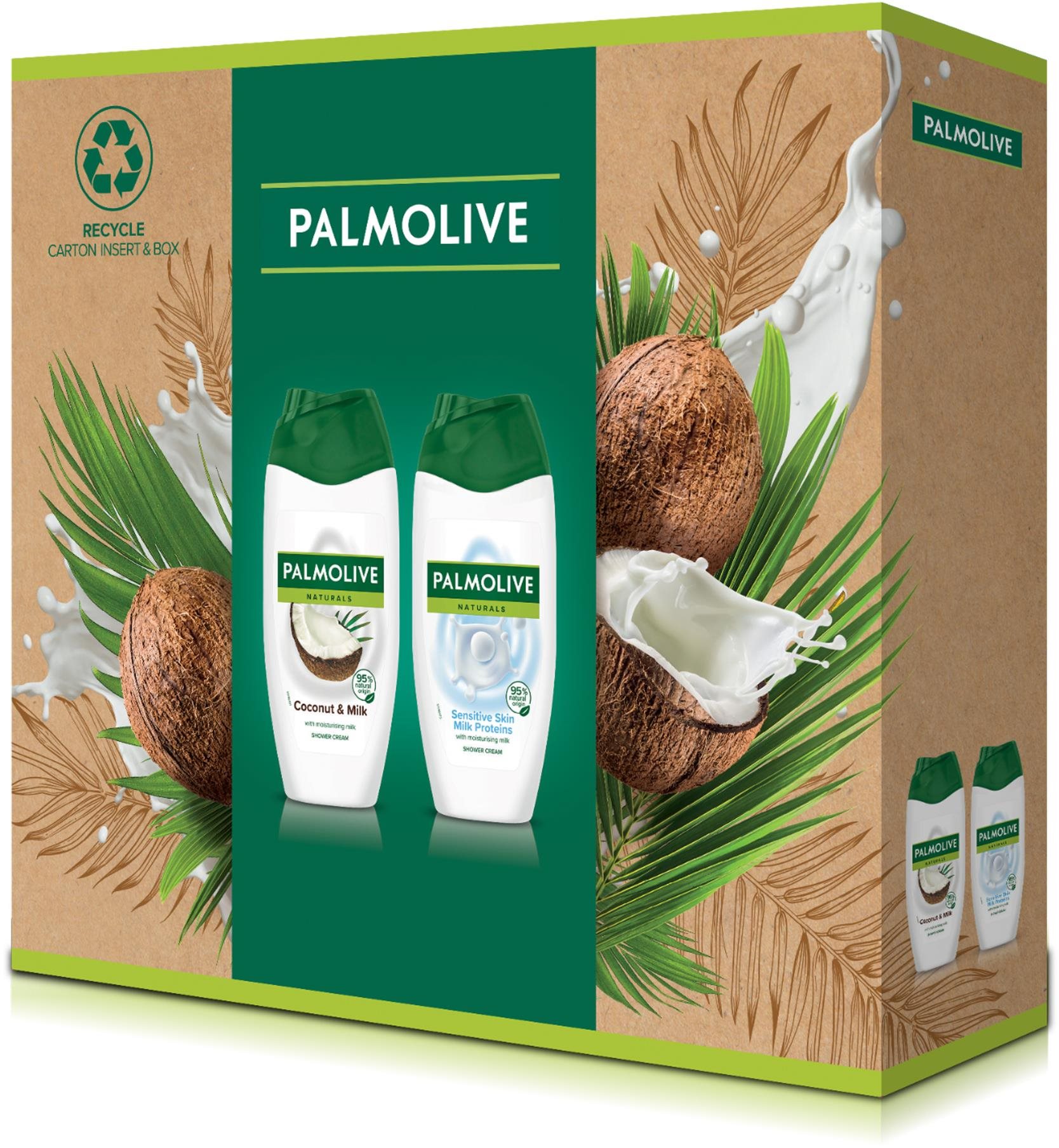 Kozmetikai ajándékcsomag PALMOLIVE Naturals Coco & Milk Szett 2× 250 ml
