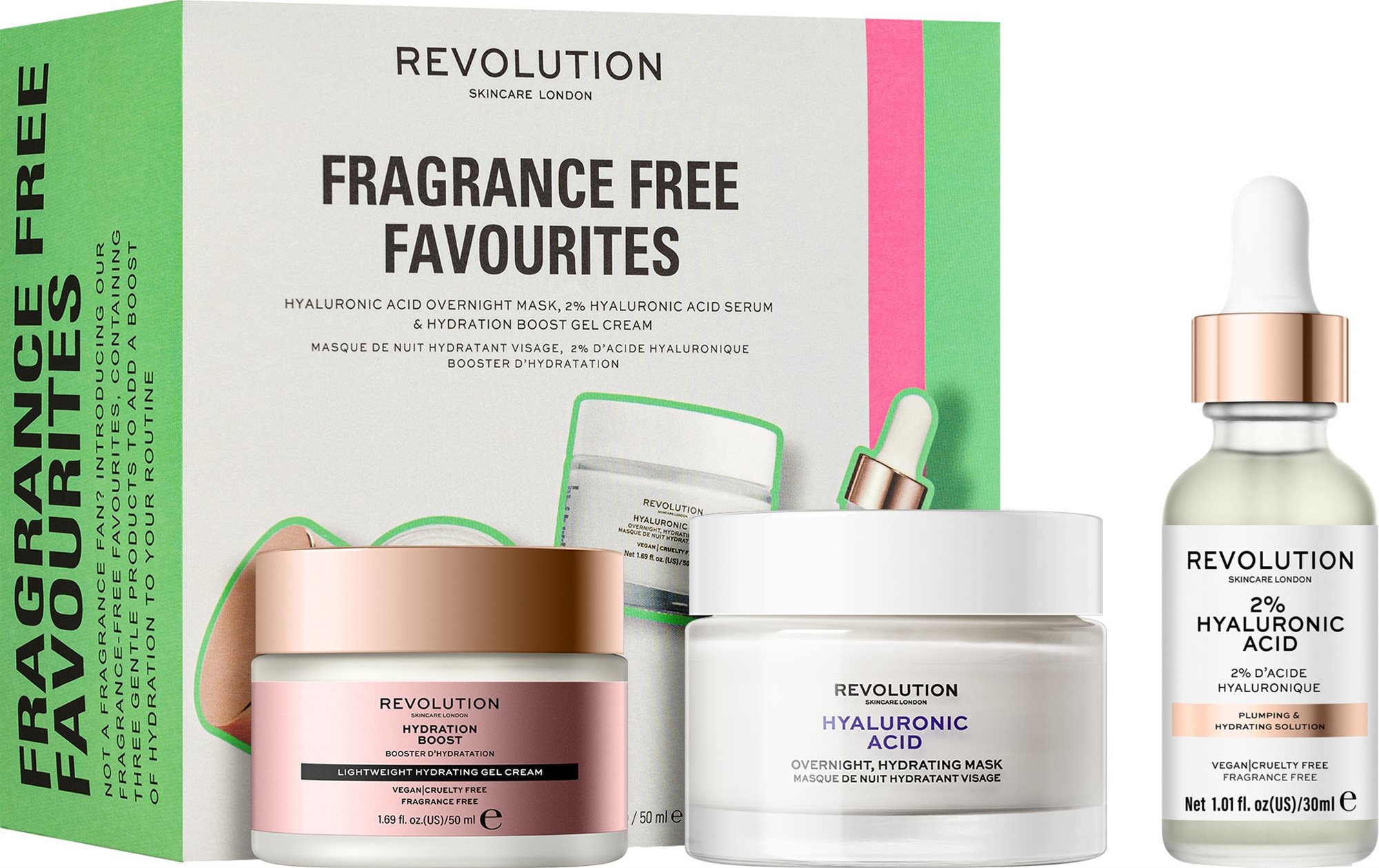 REVOLUTION SKINCARE Fragrance Free Favourites Collection 3 db