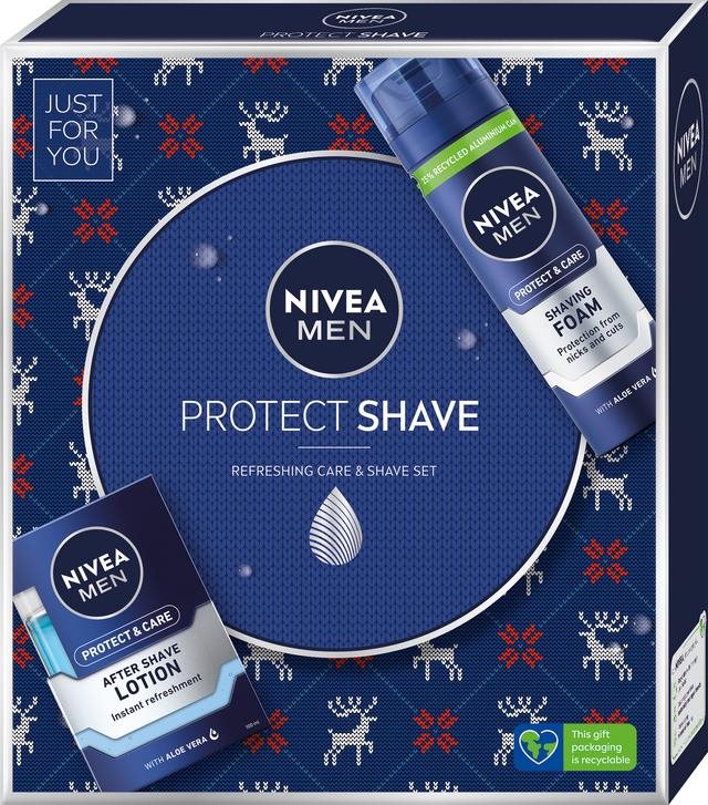 NIVEA MEN Ajándékcsomag a feszülő bőr érzése nélküli borotválkozáshoz