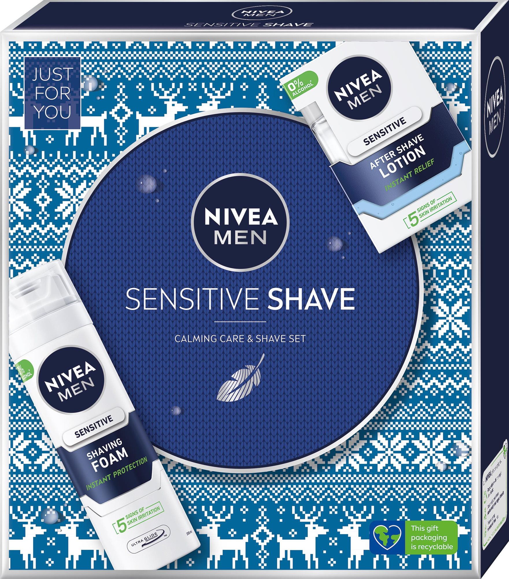 Nivea Ajándékcsomag az irritált bőr nélküli borotválkozáshoz
