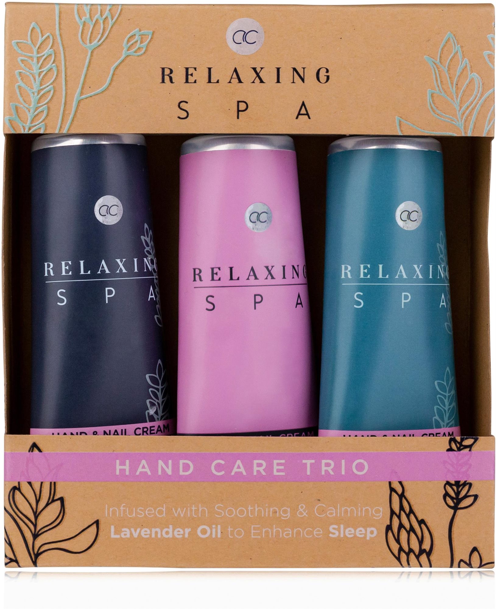 Kozmetikai ajándékcsomag ACCENTRA Relaxing Spa Kézápoló szett 3 × kézkrém