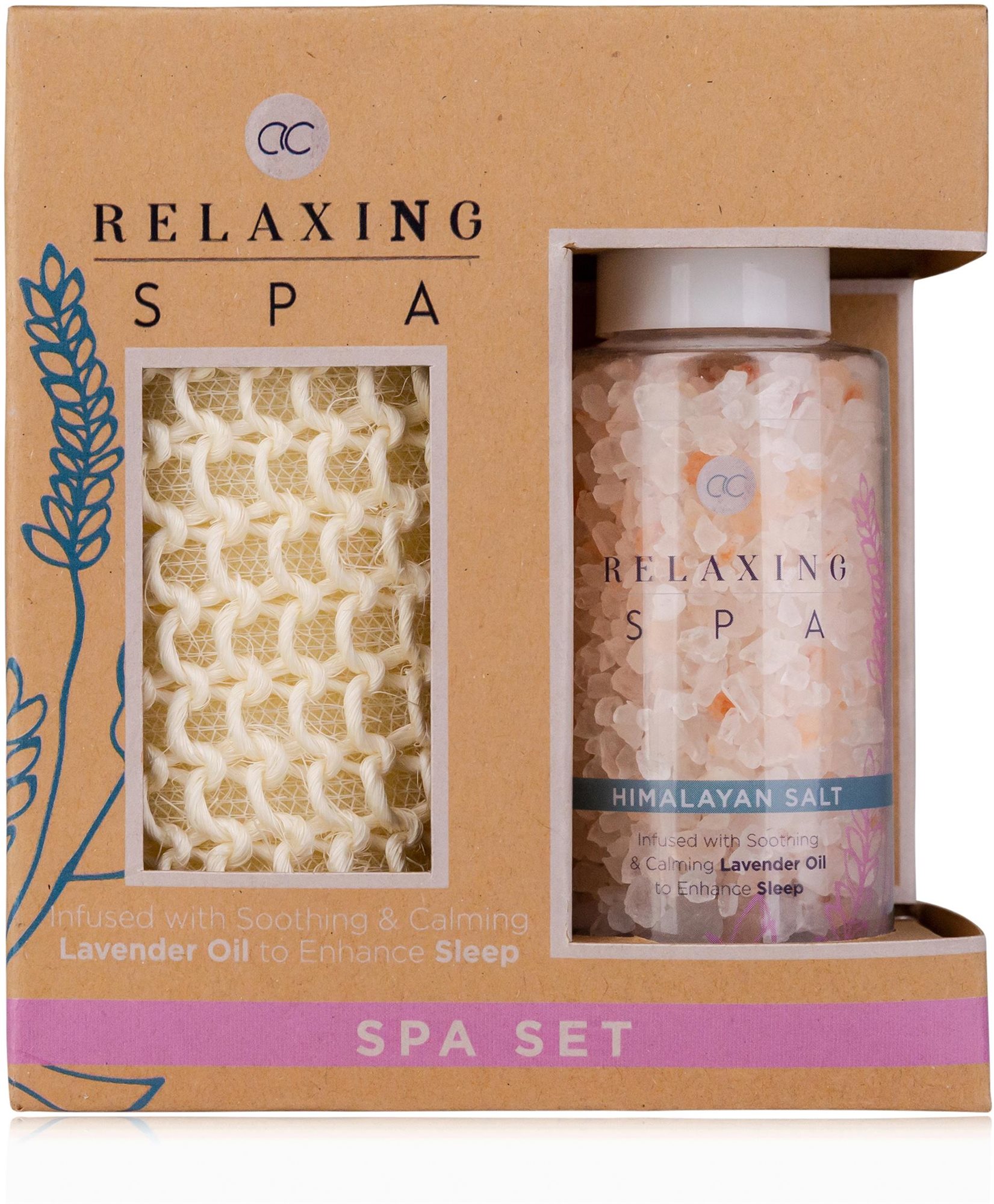 Kozmetikai ajándékcsomag ACCENTRA Relaxing Spa wellness szett szivacsos mosószivaccsal