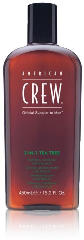 Férfi sampon AMERICAN CREW 3 in 1 Tea Tree 450 ml