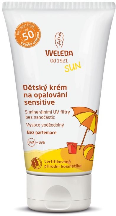 WELEDA SPF 50 Sensitive fényvédő krém gyerekeknek, 50 ml