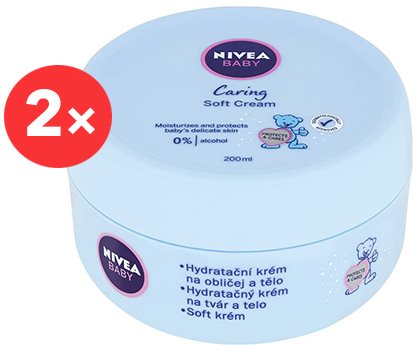 NIVEA Baby Soft Cream Face&Body 2× 200 ml