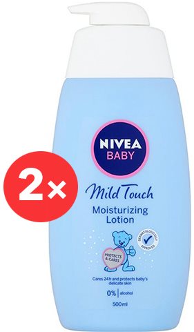 NIVEA Baby Moisturizing Lotion 2× 500 ml