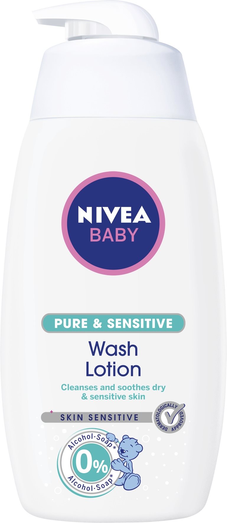 BABY NIVEA Pure & Sensitive Wash testápoló 500 ml