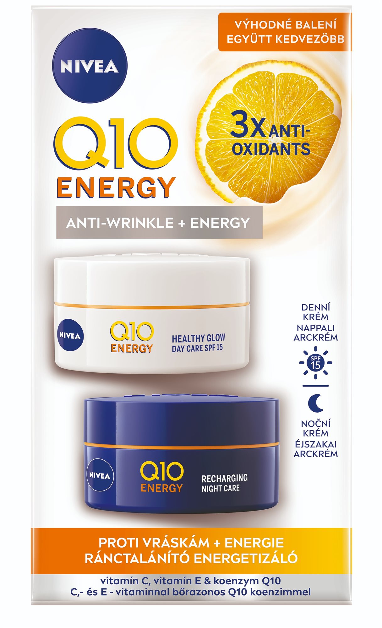 NIVEA Q10 Energy Duopack 2 × 50 ml