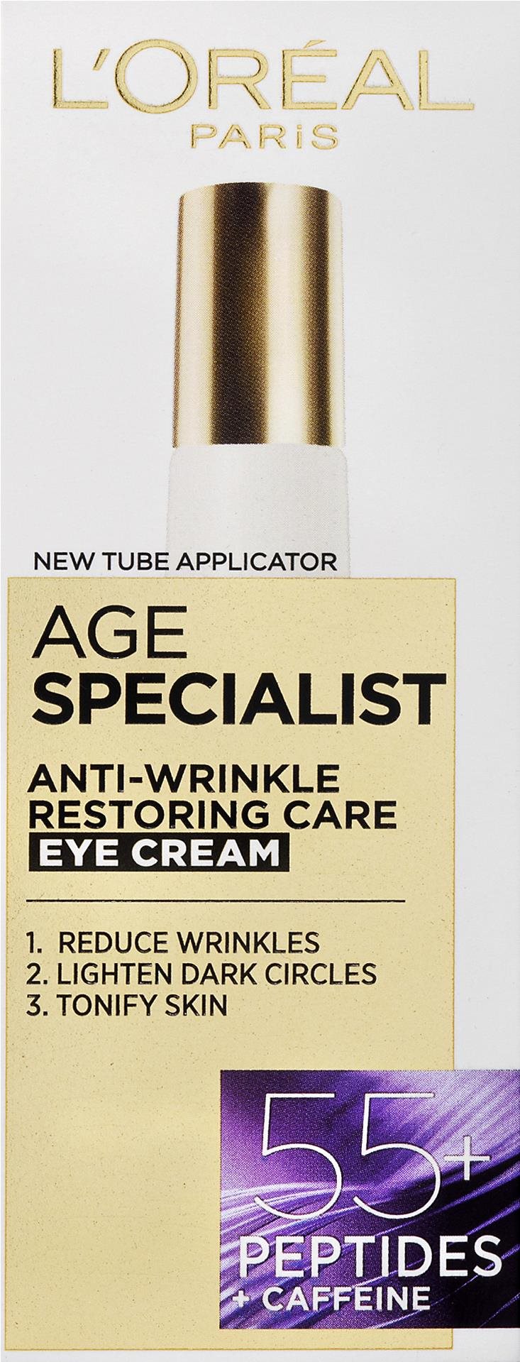 L'ORÉAL PARIS Age Specialist 55+ Anti-Wrinkle Restoring Eye Cream 15 ml