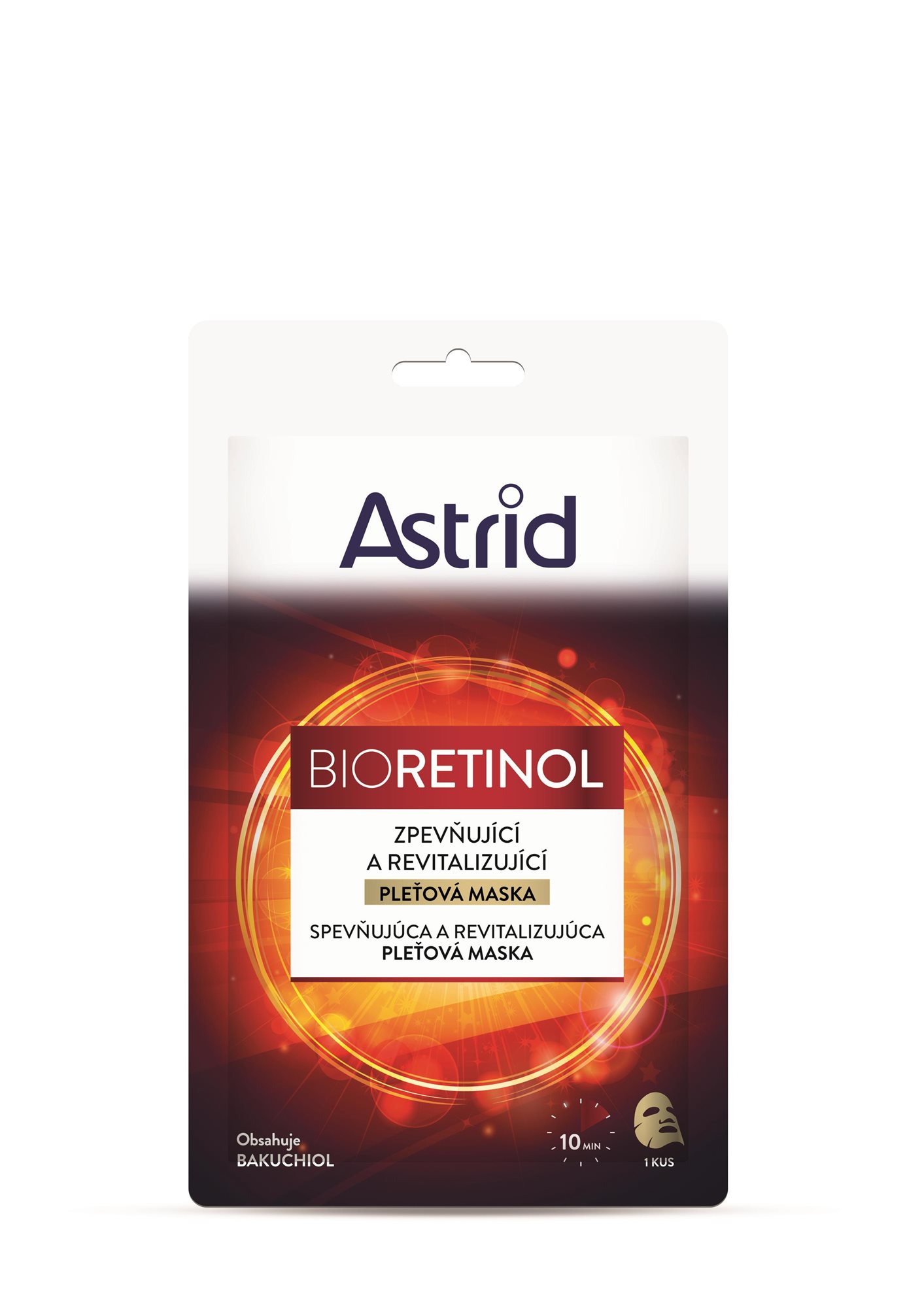 ASTRID Bioretinol Feszesítő és revitalizáló textilmaszk 20 ml