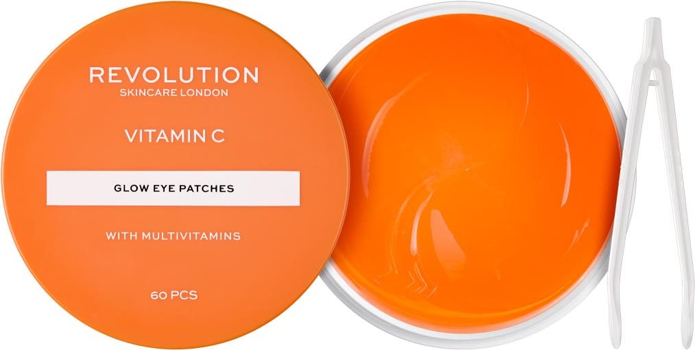 Revolution Skincare Szemkörnyékápoló tisztító zselés párnák Vitamin C (Glow Eye Patches) 30 pár