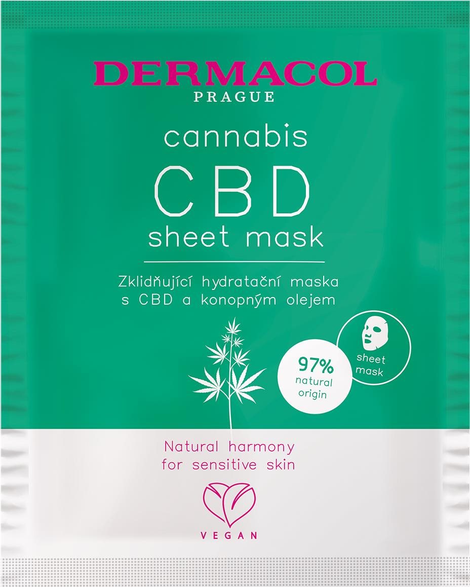 DERMACOL Cannabis textil maszk CBD-vel