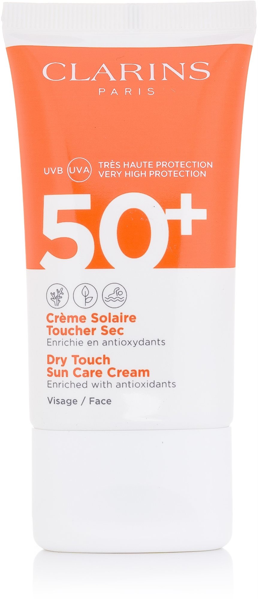 Napozókrém CLARINS Dry Touch Sun Care Cream SPF50+ 50 ml