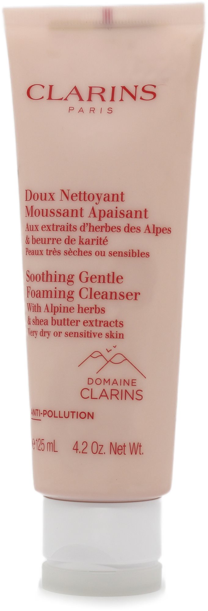 Clarins Gyengéd nyugtató tisztító hab a nagyon száraz és érzékeny bőrre (Soothing Gentle Foaming Cleanser) 125 ml