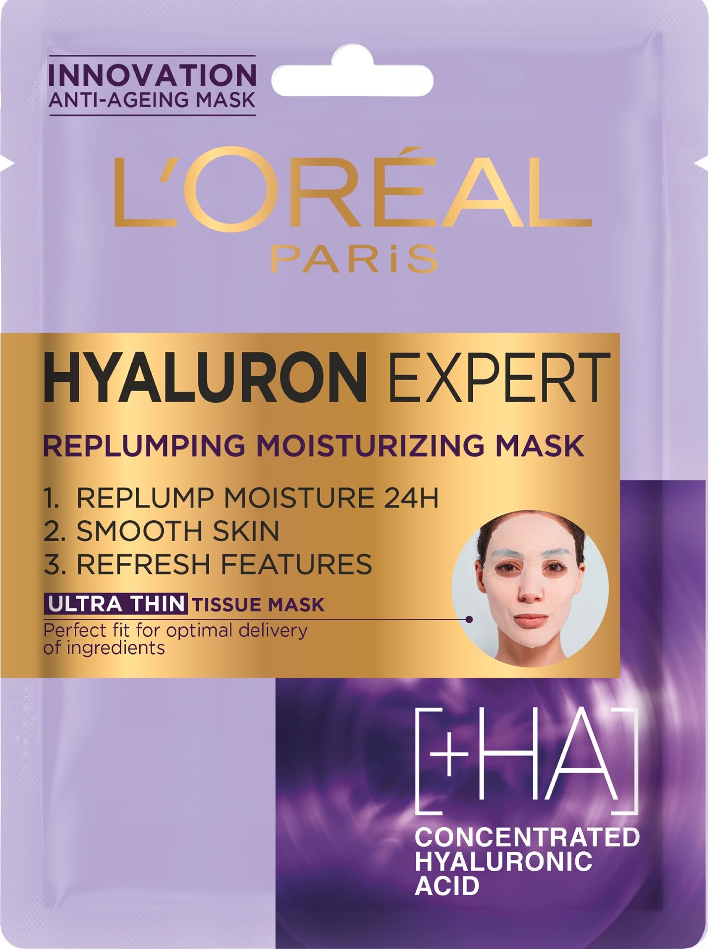 ĽORÉAL PARIS Hyaluron Specialist Replumping Moisturizing Tissue Mask