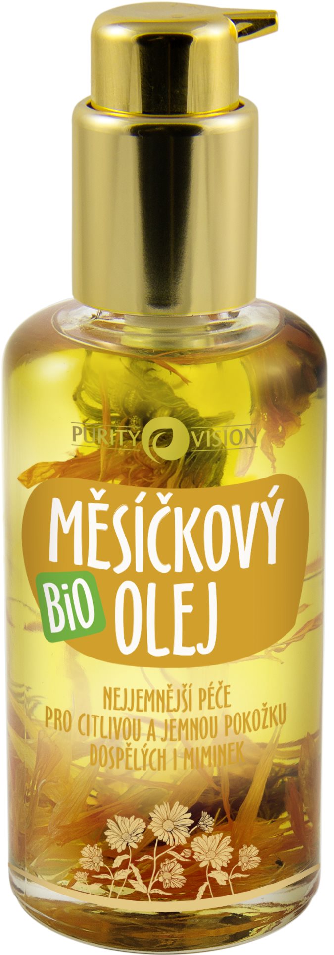 Arcápoló olaj PURITY VISION Bio Körömvirágolaj 100 ml