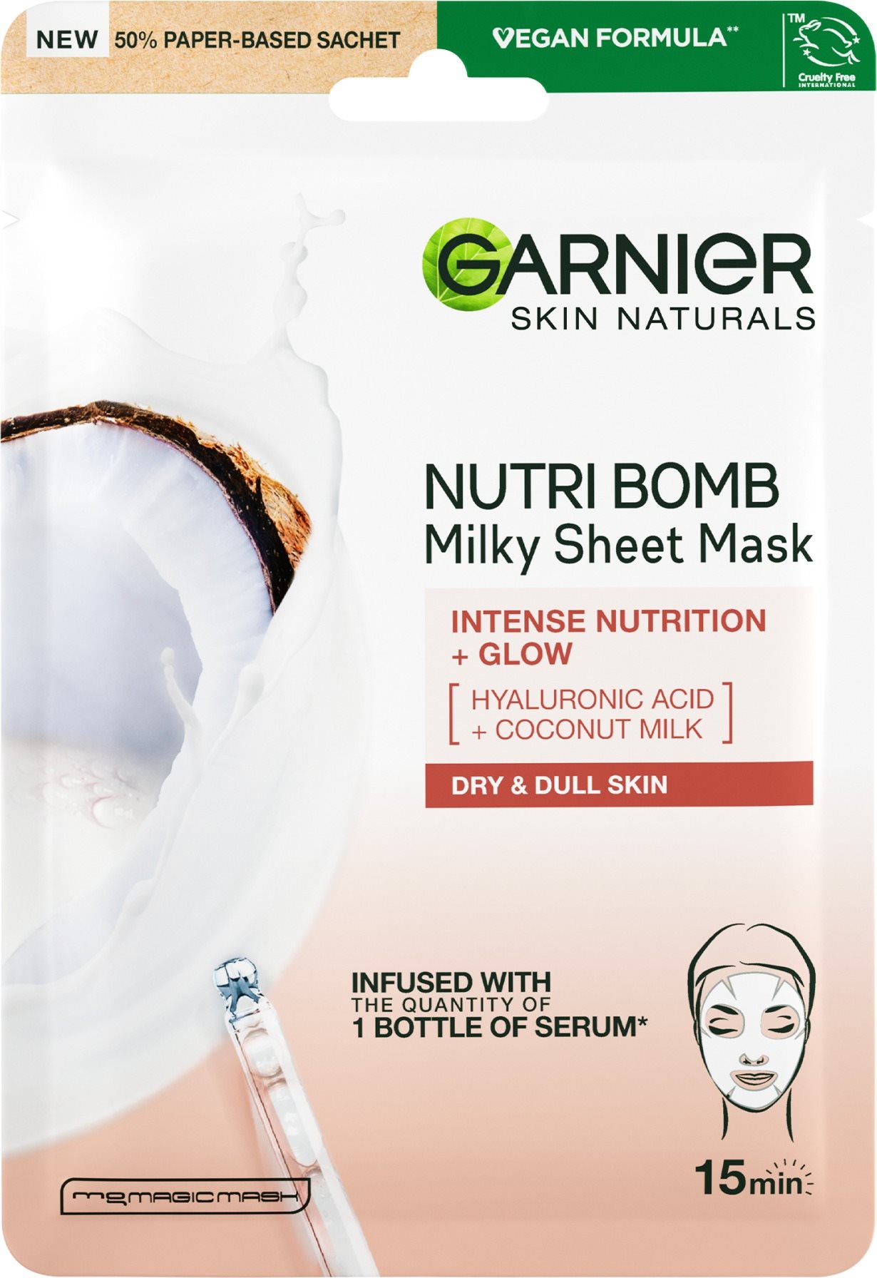 GARNIER Nutri Bomb +Glow Milky Tissue Mask 32 g
