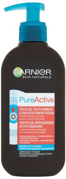 GARNIER PureActive Anti-Blackhead Charcoal Cleansing Gel 200 ml