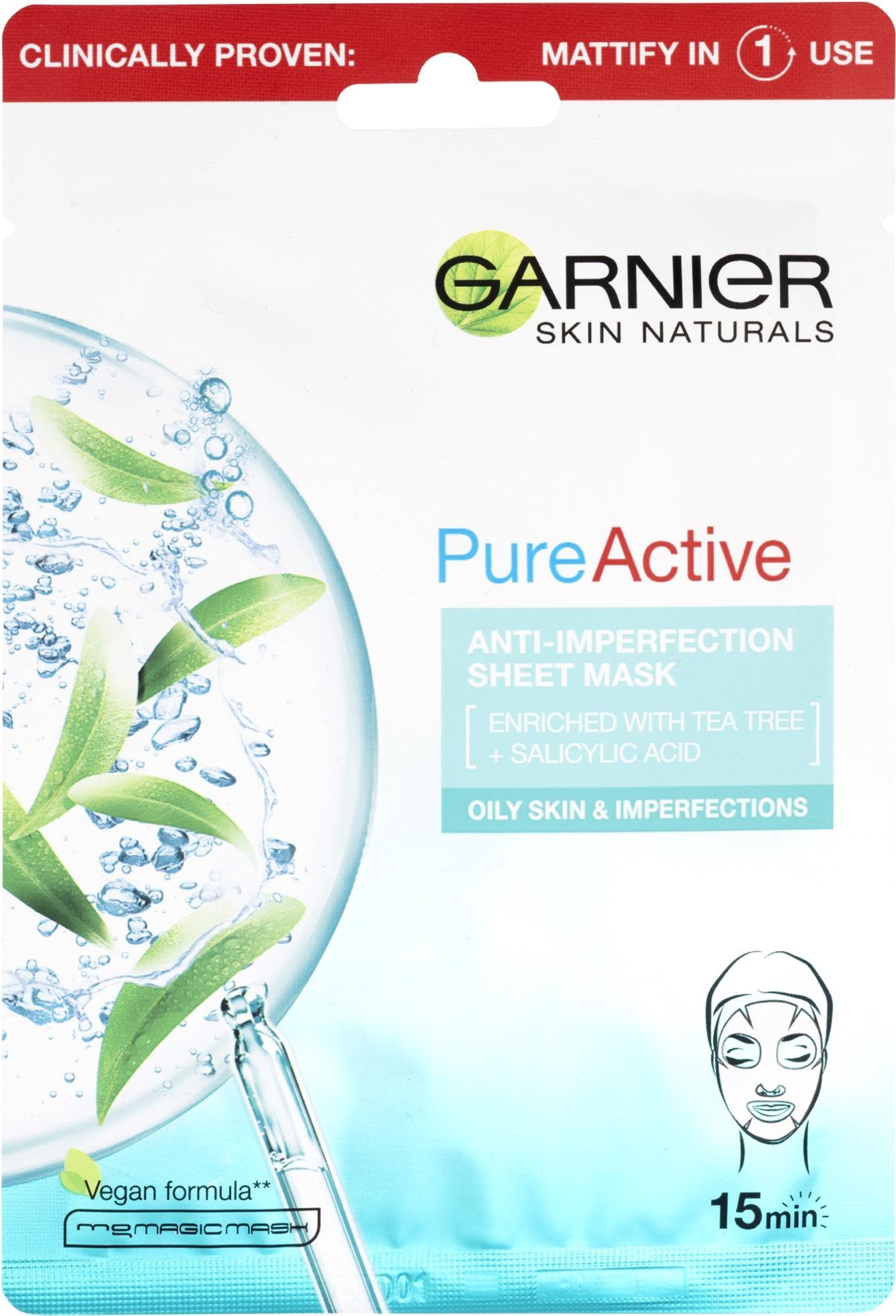 GARNIER Skin Naturals Pure Active Anti-Imperfection Sheet Mask 23 g