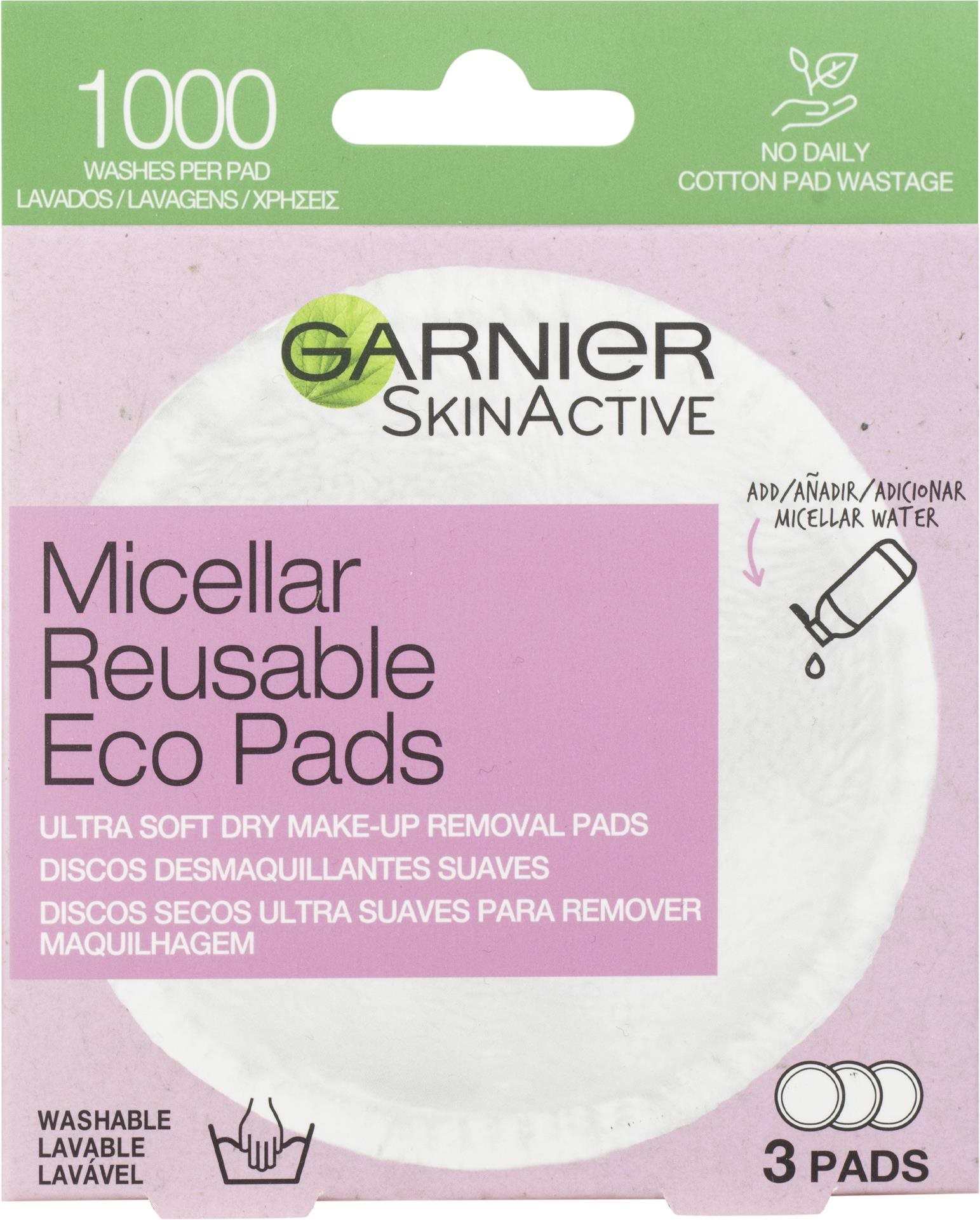 GARNIER Micellar Reusable Eco Pads 3 db