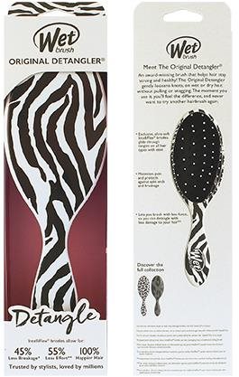 Hajkefe WET BRUSH Original Detangler Safari Zebra