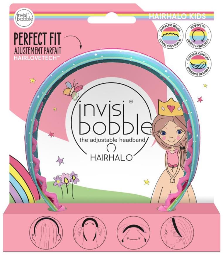 Invisibobble Gyermek állítható fejpánt Kids Hairhalo Rainbow Crown