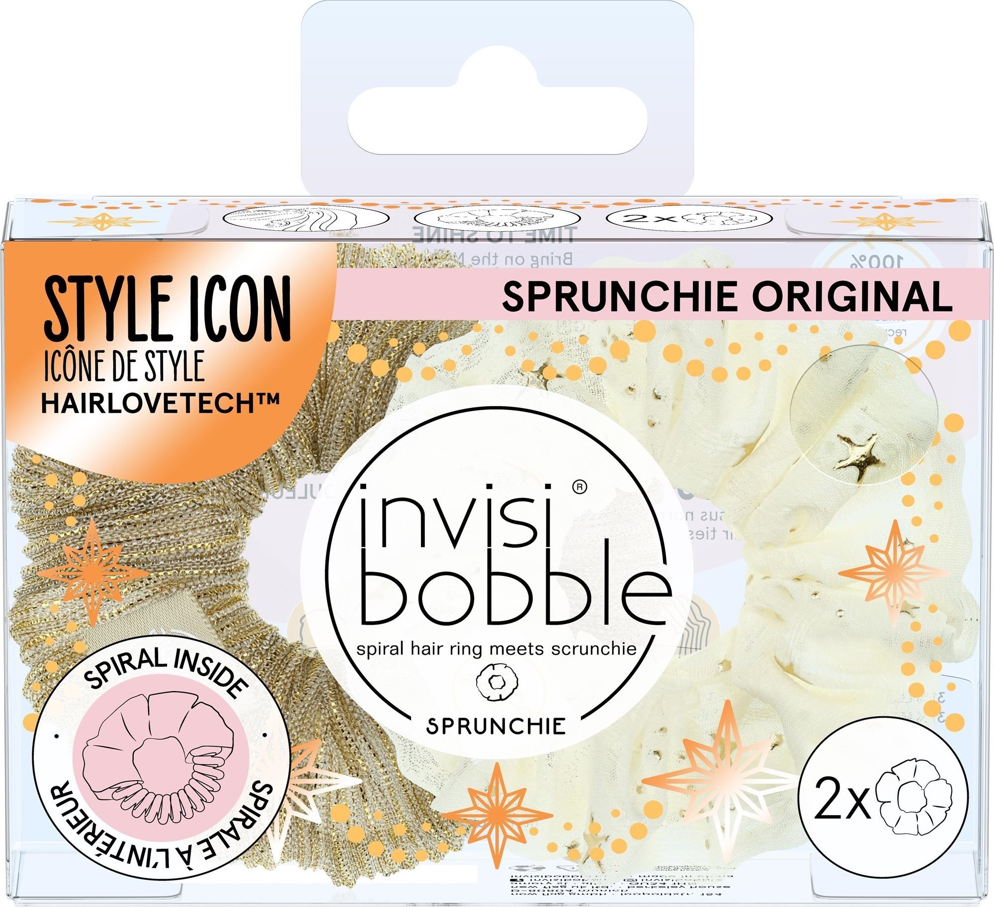 invisibobble® SPRUNCHIE Time to Shine Bring on the Night 2pc